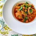 イタリアトリッパ風♩白モツとひよこ豆のトマト煮♩